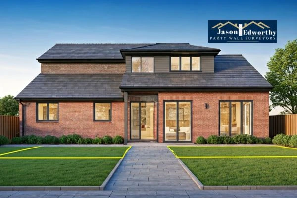 Home extension focusing on boundary line Kingston upon Thames