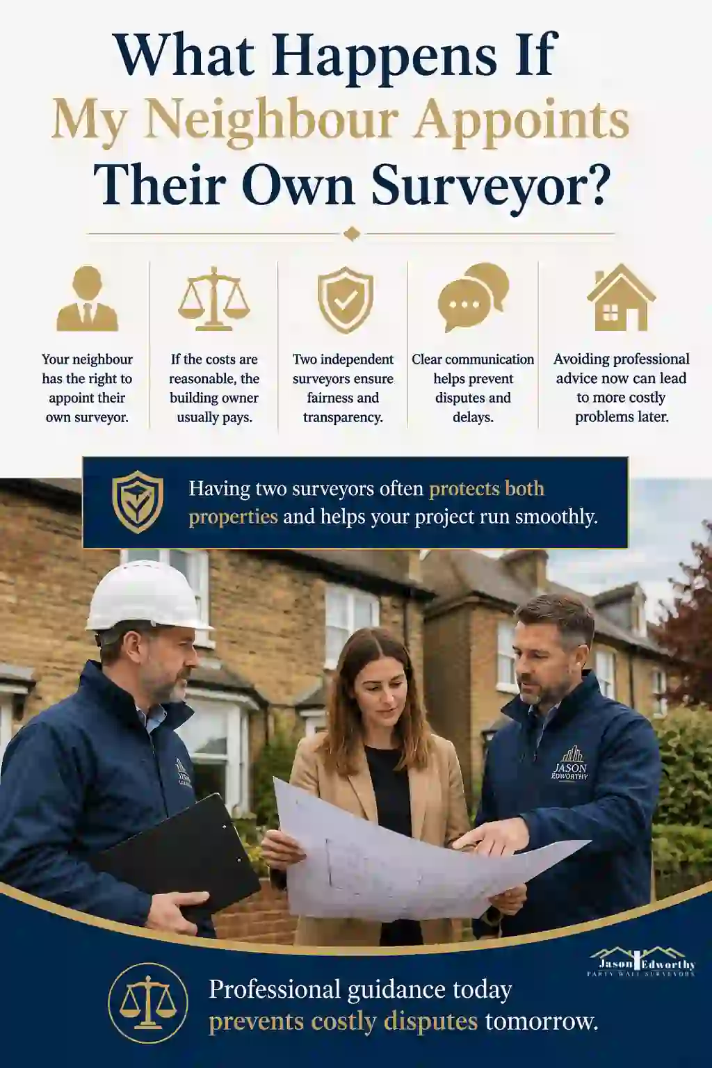 What Happens If My Neighbour Appoints Their Own Surveyor Kingston upon Thames?
